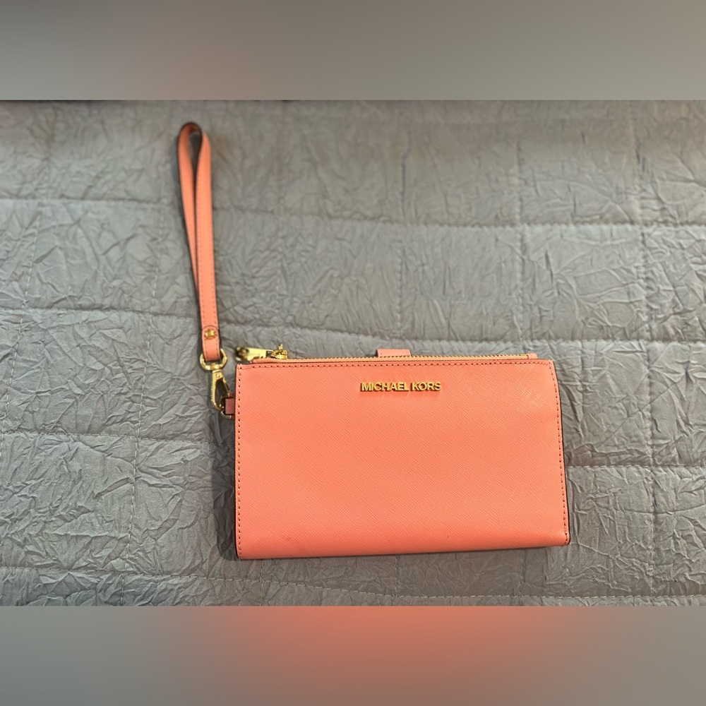 Pink Michael Kors Wristlet
